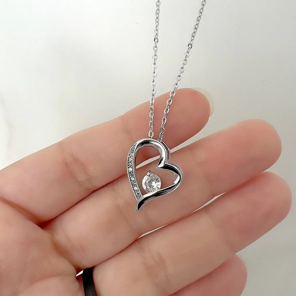 To My Mom Happy Mothers Day Heart Necklace Silver Solitaire Crystal Necklace Mothers Day Gifts From Daughter To My Mom Happy Mothers Day Heart Necklace Silver Solitaire Crystal Necklace Mothers Day Gifts From Daughter