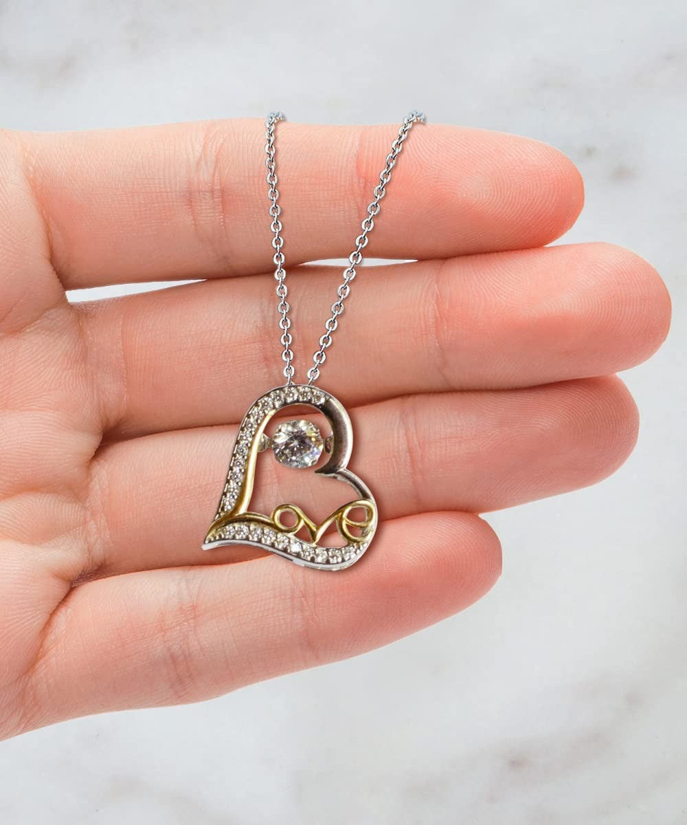 To My Softball Mom Heart Love Dancing Necklace For Mom Softball Player Mothers Day Jewelry