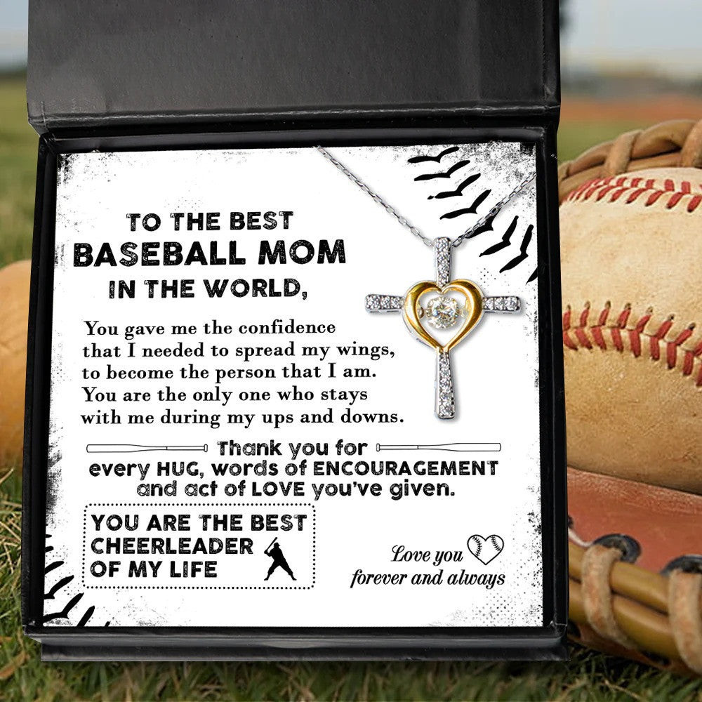 To The Best Baseball Mom Heart Cross Necklace You Are The Best Cheerleader Of My Life Necklace Gifts To The Best Baseball Mom Heart Cross Necklace You Are The Best Cheerleader Of My Life Necklace Gifts
