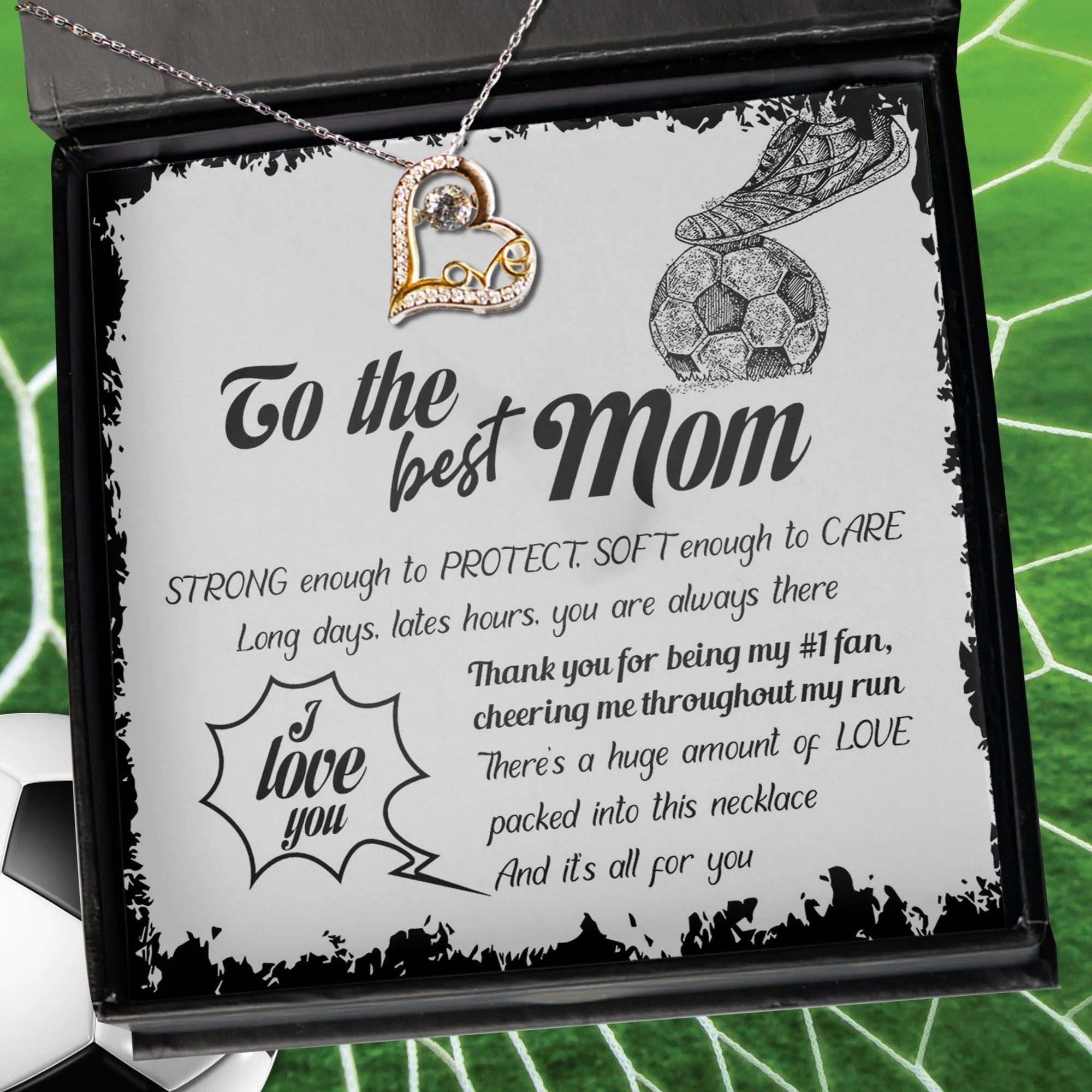 To The Best Soccer Mom Heart Love Dancing Necklace Best Mother's Day Jewelry Soccer Lovers To The Best Soccer Mom Heart Love Dancing Necklace Best Mother's Day Jewelry Soccer Lovers
