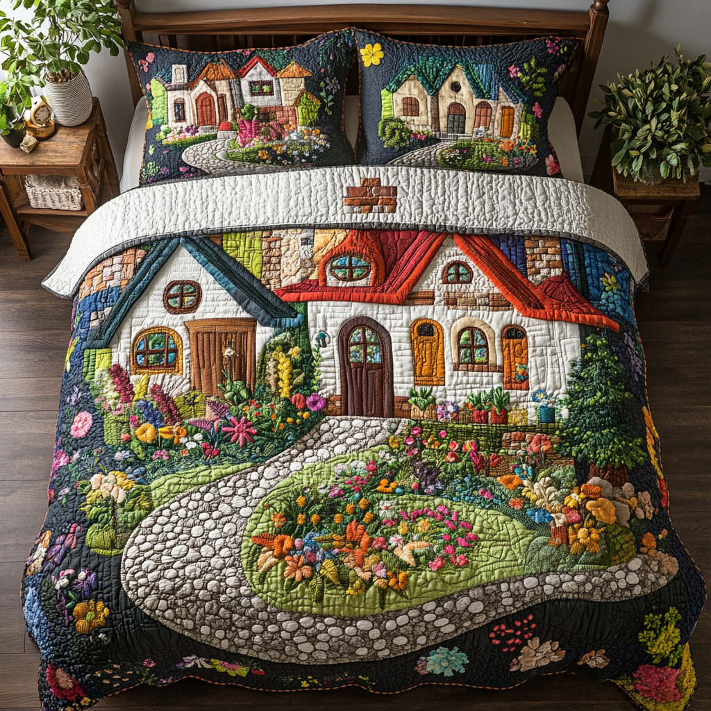 Town Breeze Quilted Bedding Set Duvet Cover Bedspreads Christmas Presents For Parents In Law Town Breeze Quilted Bedding Set Duvet Cover Bedspreads Christmas Presents For Parents In Law