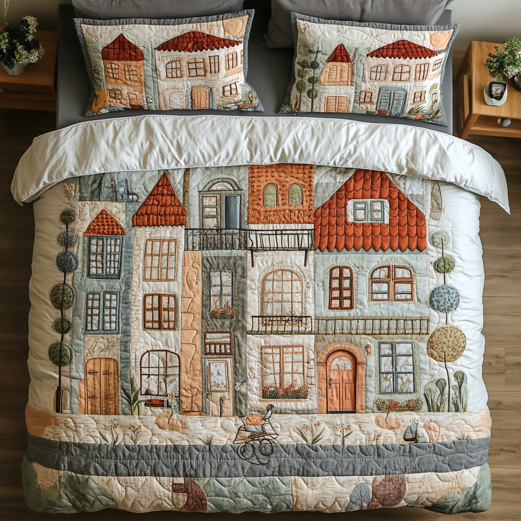 Town Horizon Quilted Bedding Set Duvet Cover Bedspreads Christmas Gift For A Daughter In Law Town Horizon Quilted Bedding Set Duvet Cover Bedspreads Christmas Gift For A Daughter In Law