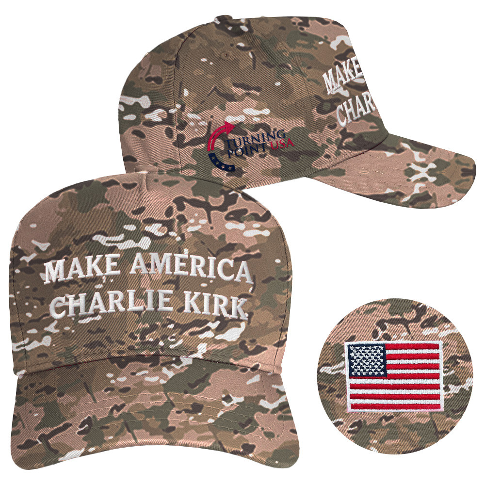 TPUSA Merch Make America Charlie Kirk Hat Camo Embroidered Turning Point USA Hat Father Gifts TPUSA Merch Make America Charlie Kirk Hat Camo Embroidered Turning Point USA Hat Father Gifts