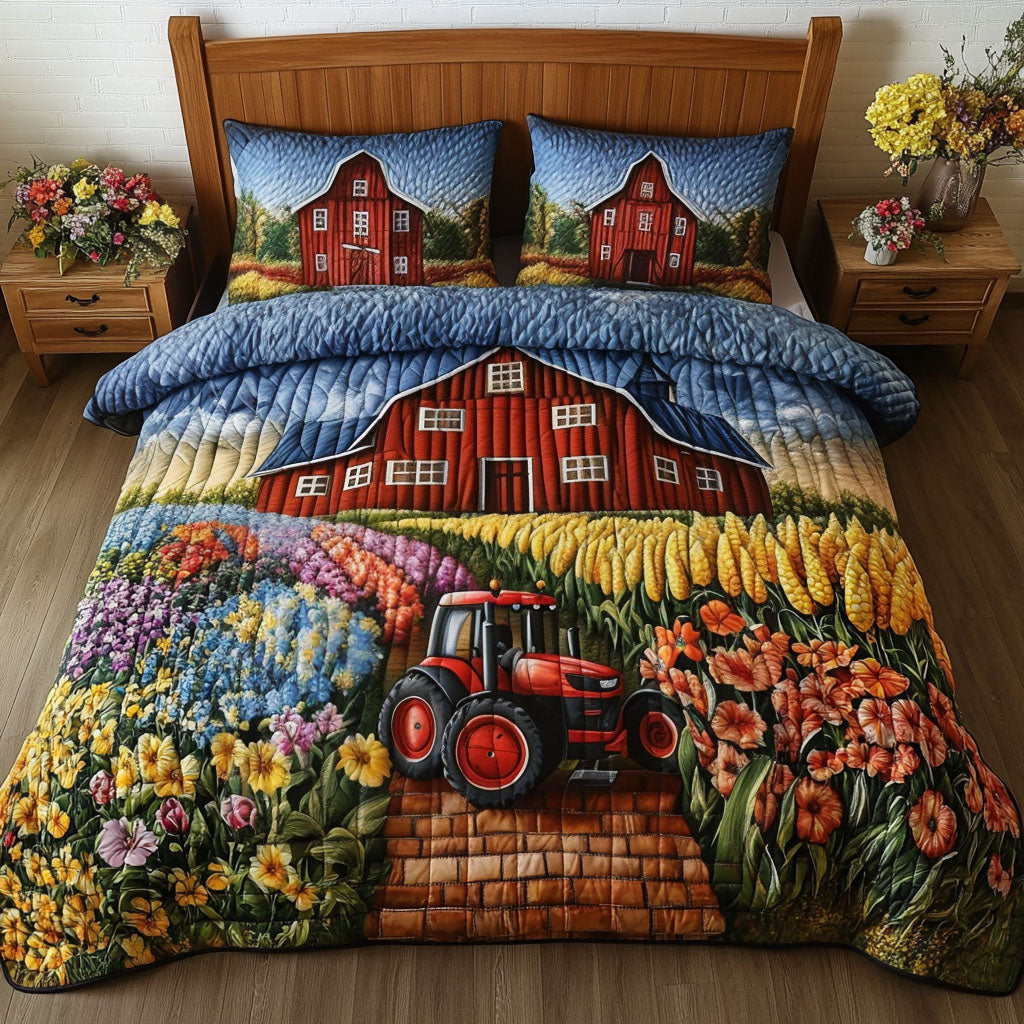 Tractor Trails Quilted Bedding Set Duvet Cover Bedspread Tractor Gifts For Dad Tractor Trails Quilted Bedding Set Duvet Cover Bedspread Tractor Gifts For Dad