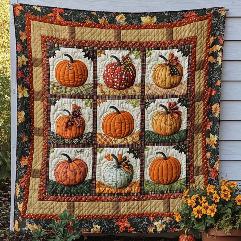 Tranquil Fall Haven Quilted Blanket Cute Colorful Blanket Autumn Themed Gifts Tranquil Fall Haven Quilted Blanket Cute Colorful Blanket Autumn Themed Gifts