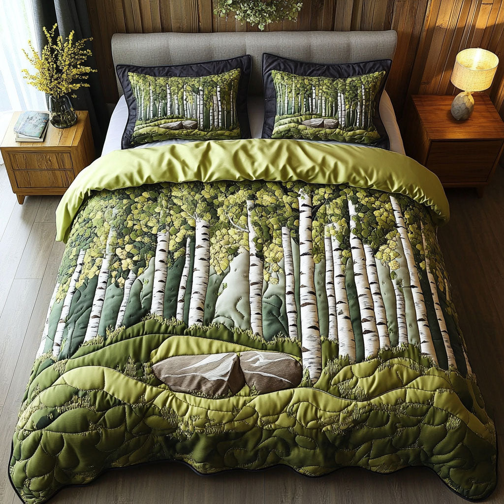 Tranquil Grove Quilted Bedding Set Duvet Cover Bedspread Best Christmas Gifts For A Grandma Tranquil Grove Quilted Bedding Set Duvet Cover Bedspread Best Christmas Gifts For A Grandma