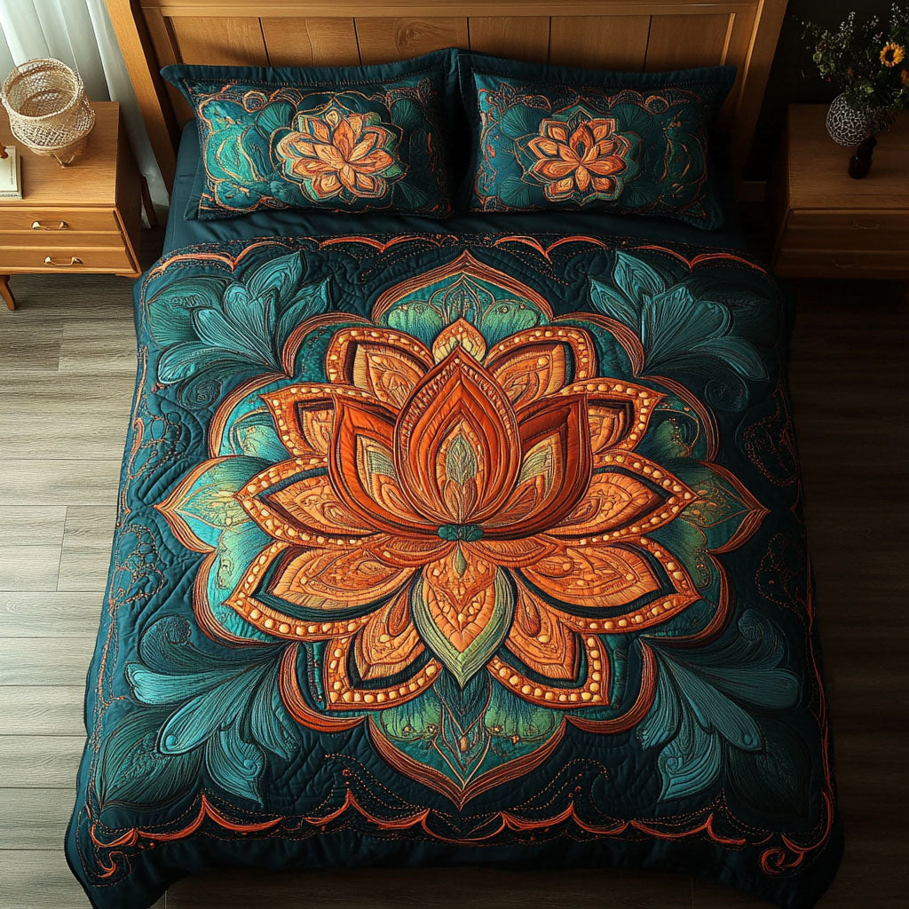 Tribal Aura Quilted Bedding Set Duvet Cover Bedspreads Christmas Gifts For Grandchildren