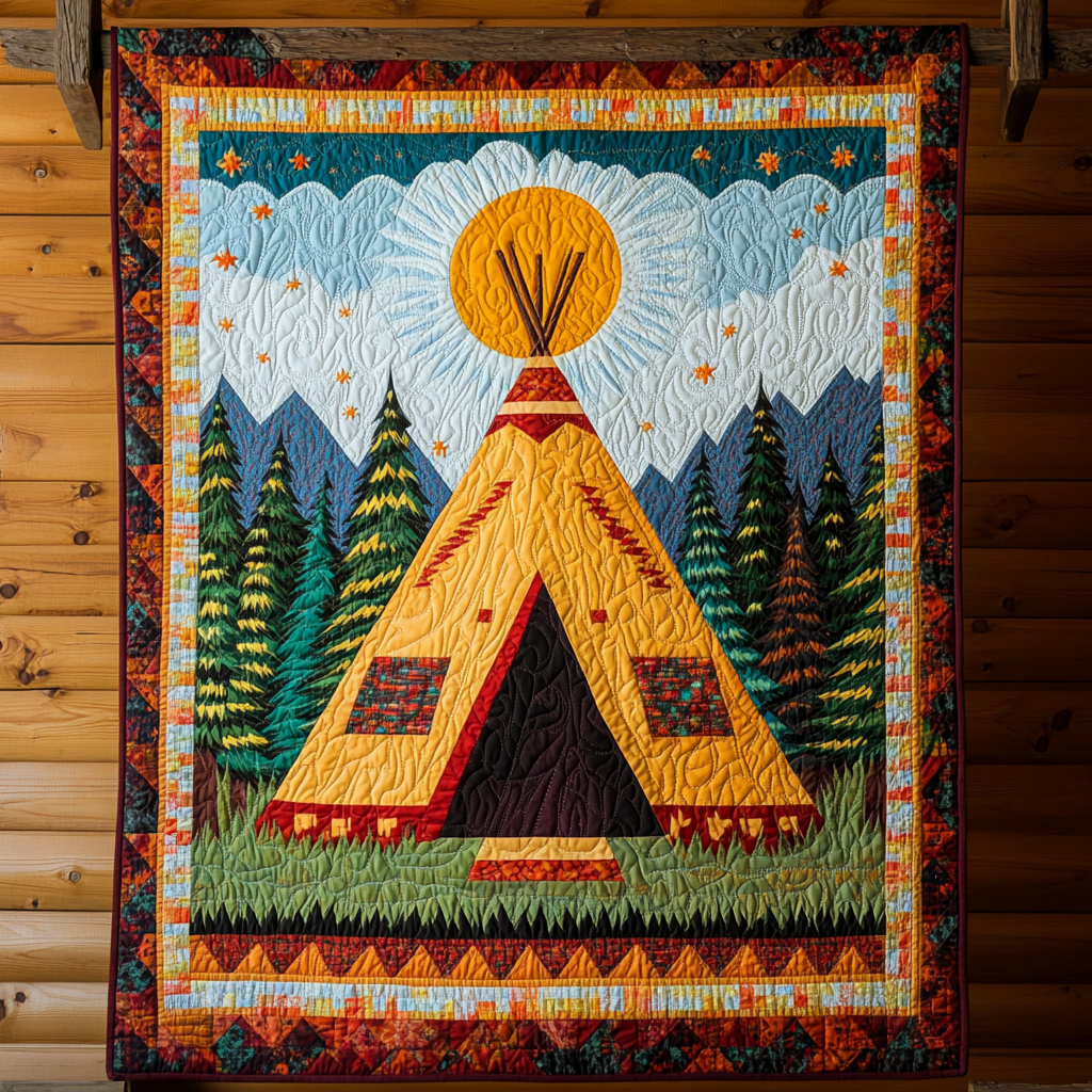 Tribal Comfort Quilted Blanket Cute Colorful Blanket Native American Gift Shop Tribal Comfort Quilted Blanket Cute Colorful Blanket Native American Gift Shop