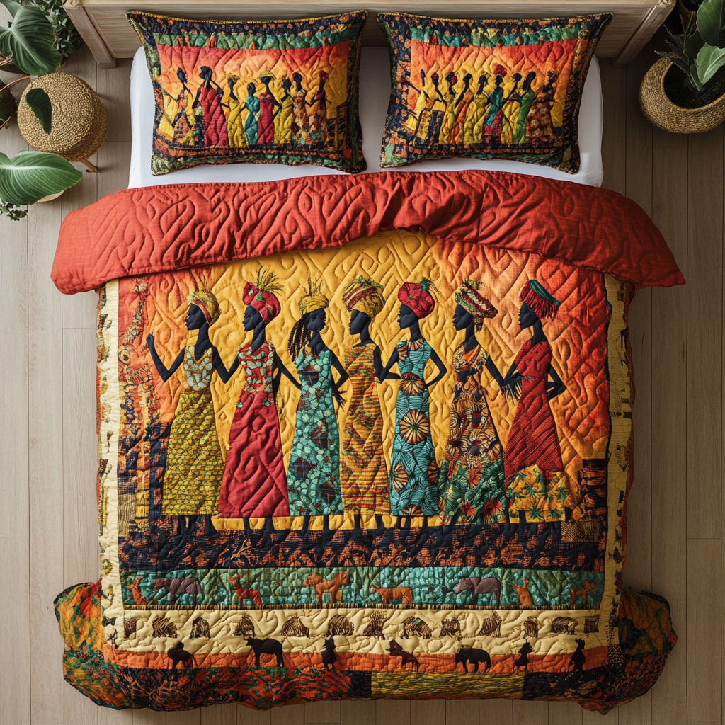 Tribal Threads Quilted Bedding Set Duvet Cover Bedspreads Melanin Gifts For Black Women Tribal Threads Quilted Bedding Set Duvet Cover Bedspreads Melanin Gifts For Black Women
