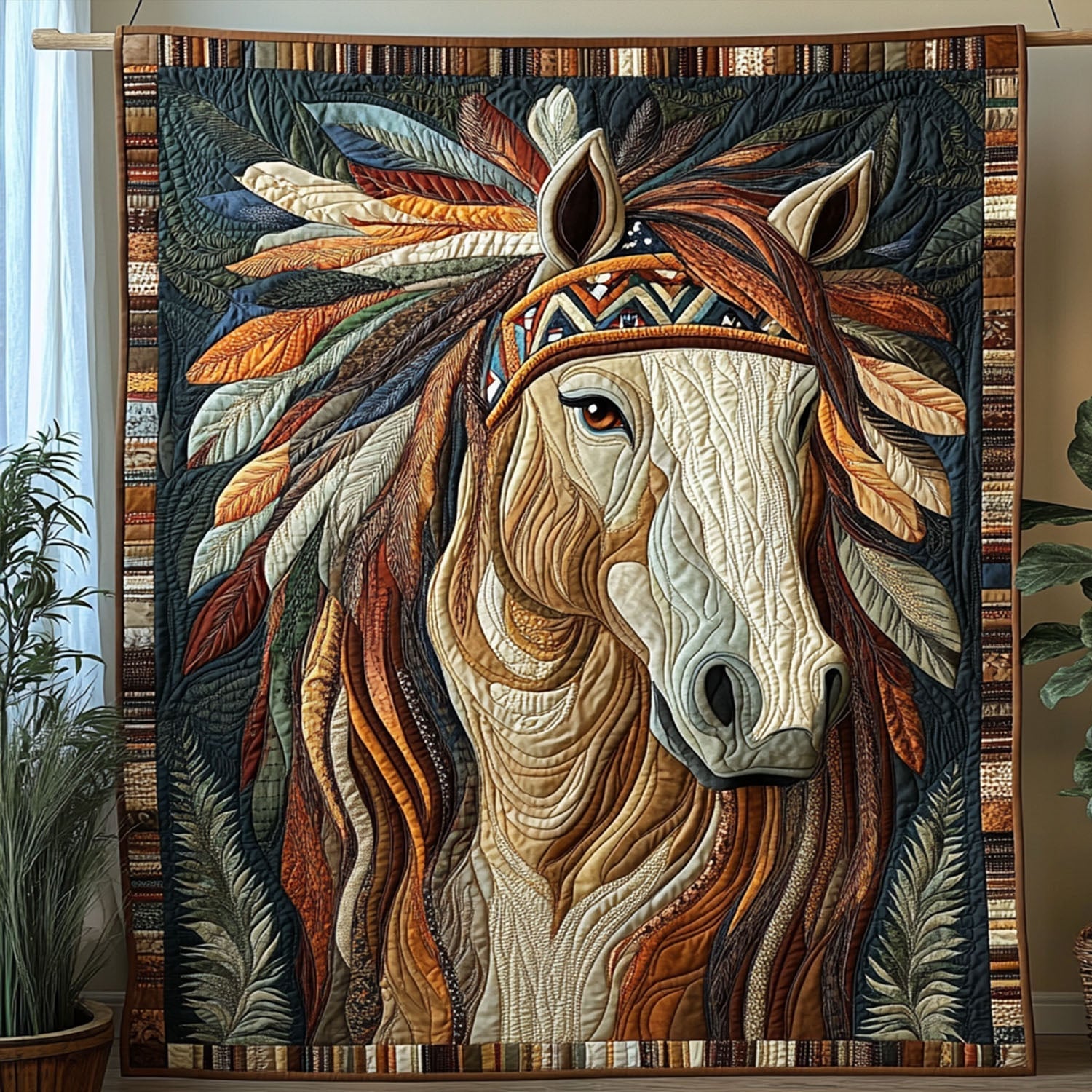 Tribal Trails Quilted Blanket Cute Colorful Blanket Horse Related Christmas Gifts Tribal Trails Quilted Blanket Cute Colorful Blanket Horse Related Christmas Gifts