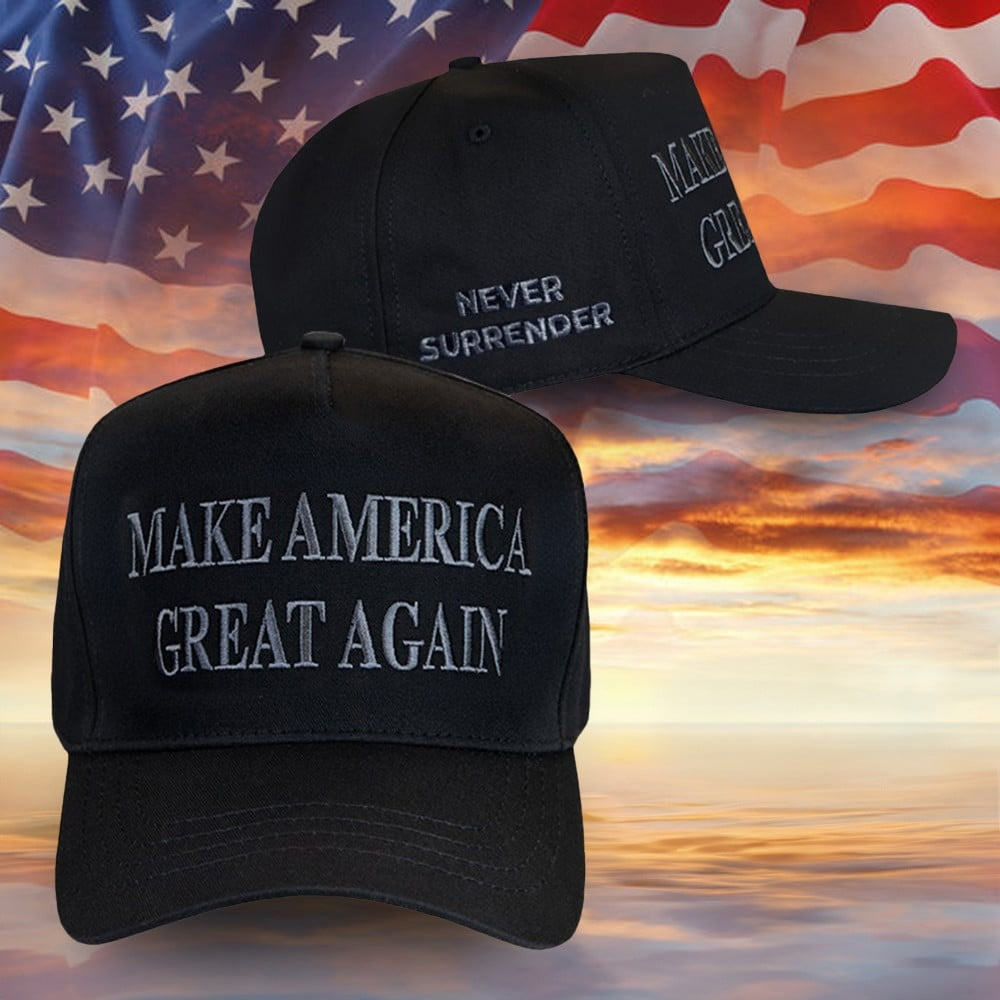 Trump Gold Dark MAGA Hat Elon Musk MAGA Hat Never Surrender Donald Trump 2024 Merchandise Trump Gold Dark MAGA Hat Elon Musk MAGA Hat Never Surrender Donald Trump 2024 Merchandise