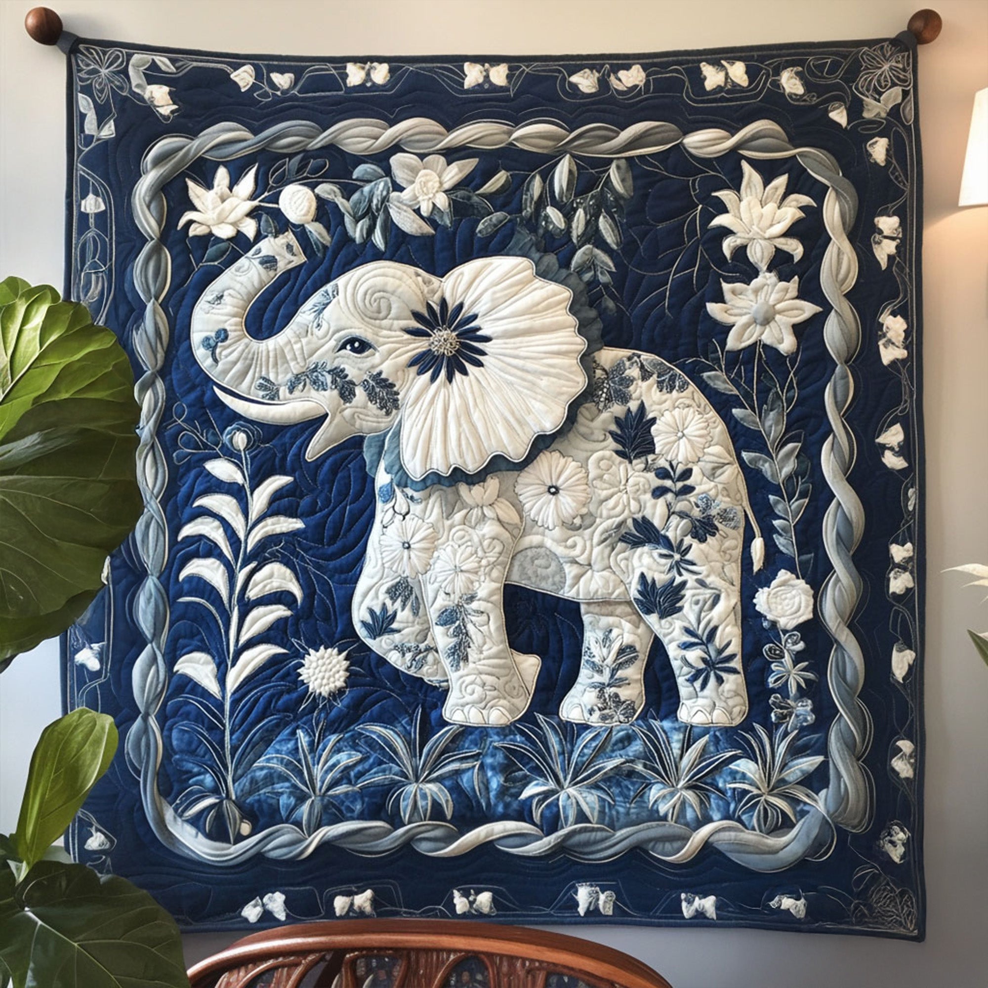 Trunked Glory Quilted Blanket Nice Throw Blanket Elephant Gifts For Him Her Trunked Glory Quilted Blanket Nice Throw Blanket Elephant Gifts For Him Her