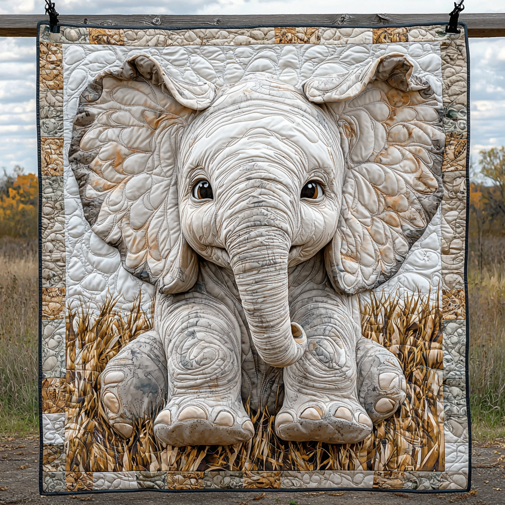 Trunkling Trails Quilted Blanket Nice Throw Blanket Best Presents For Elephant Lovers Birthday Trunkling Trails Quilted Blanket Nice Throw Blanket Best Presents For Elephant Lovers Birthday