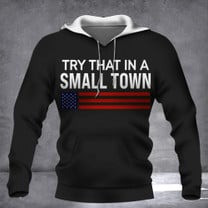 Try That In A Small Town Hat Gun Supporters Vintage American Flag Hats Men Try That In A Small Town Hat Gun Supporters Vintage American Flag Hats Men
