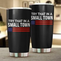 Try That In A Small Town Hat Gun Supporters Vintage American Flag Hats Men Try That In A Small Town Hat Gun Supporters Vintage American Flag Hats Men