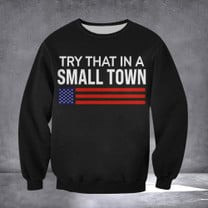 Try That In A Small Town Hat Gun Supporters Vintage American Flag Hats Men Try That In A Small Town Hat Gun Supporters Vintage American Flag Hats Men