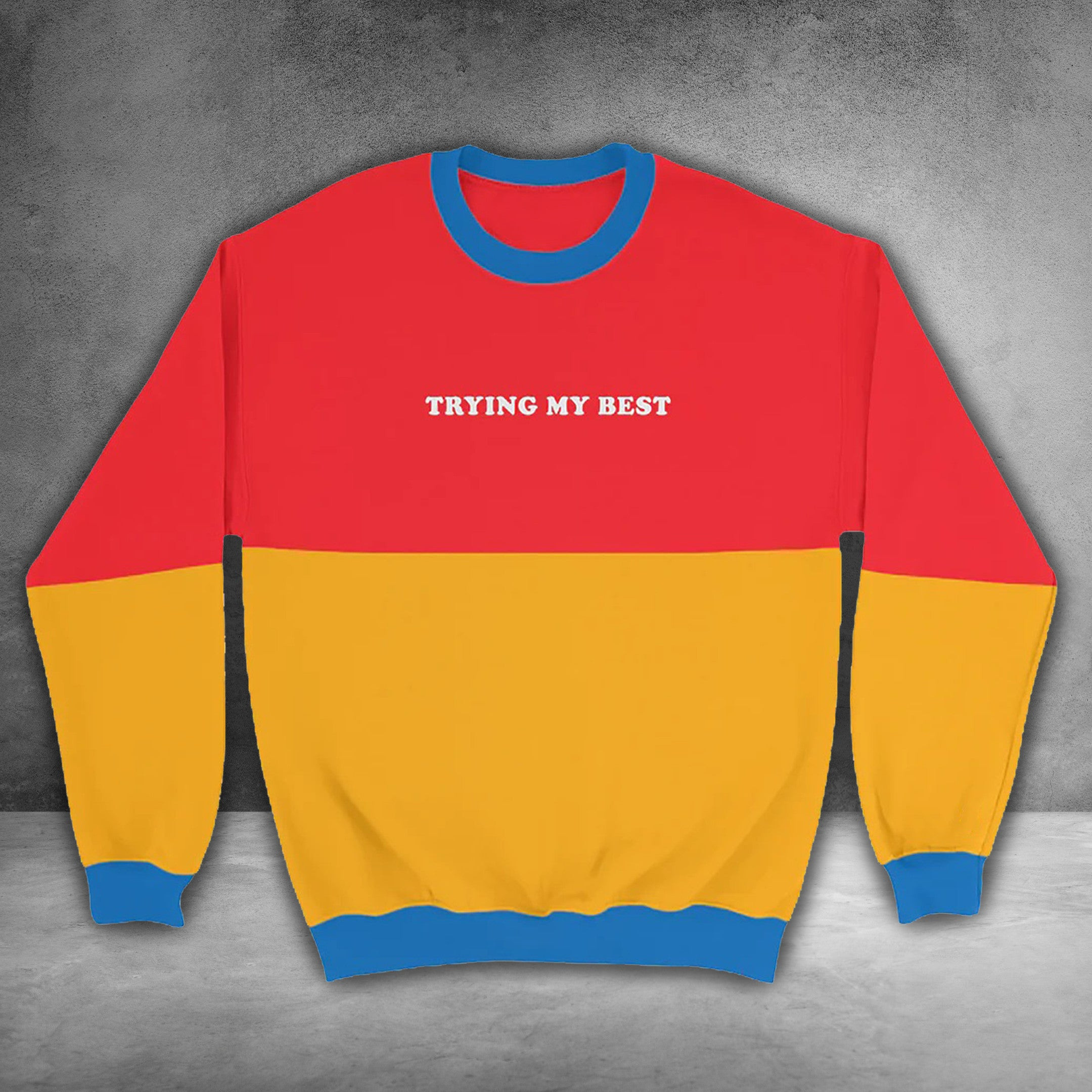 Trying My Best Sweater Rhett Trying My Best Sweater Colorblock Trying My Best Sweater Rhett Trying My Best Sweater Colorblock