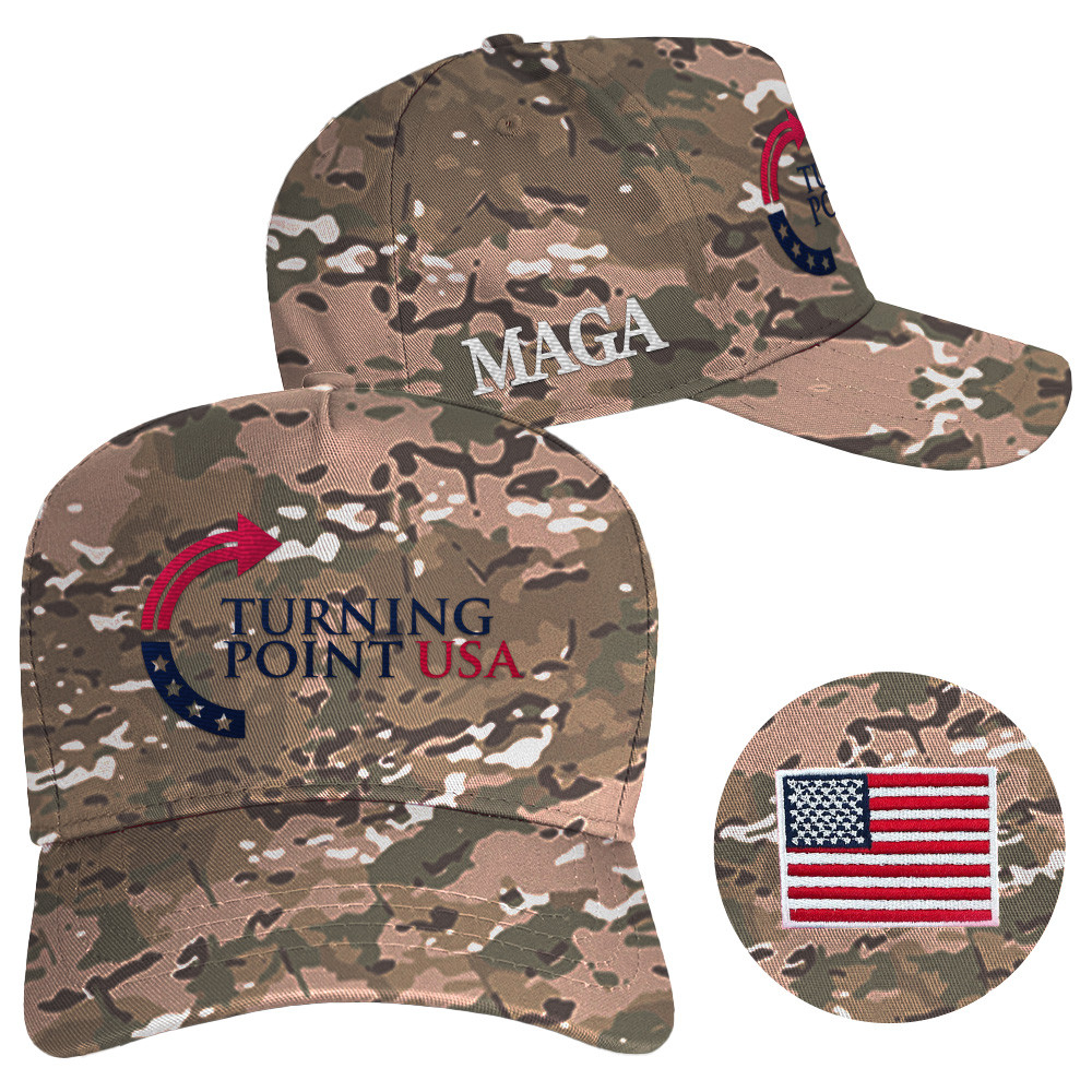 Turning Point USA Hat Charlie Kirk Hat Camo Embroidered MAGA Merchandise Father Gifts Turning Point USA Hat Charlie Kirk Hat Camo Embroidered MAGA Merchandise Father Gifts