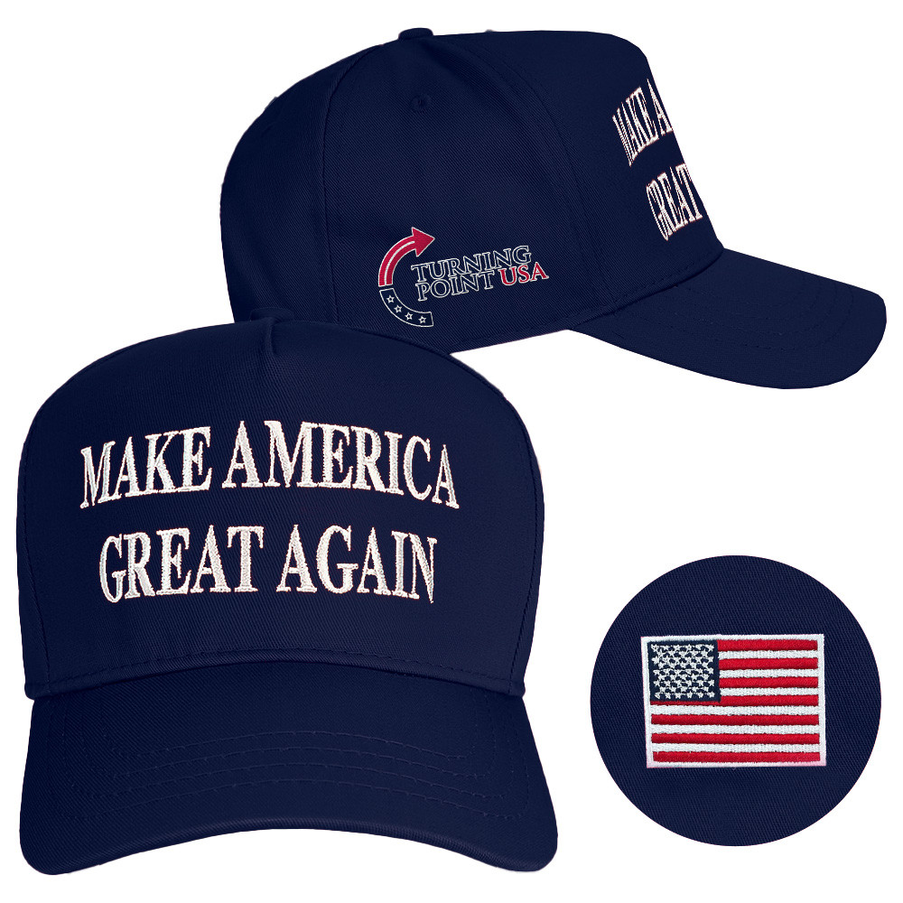 Turning Point USA Hat Charlie Kirk Hat Embroidered Make America Great Again Hat Navy MAGA Gifts Turning Point USA Hat Charlie Kirk Hat Embroidered Make America Great Again Hat Navy MAGA Gifts