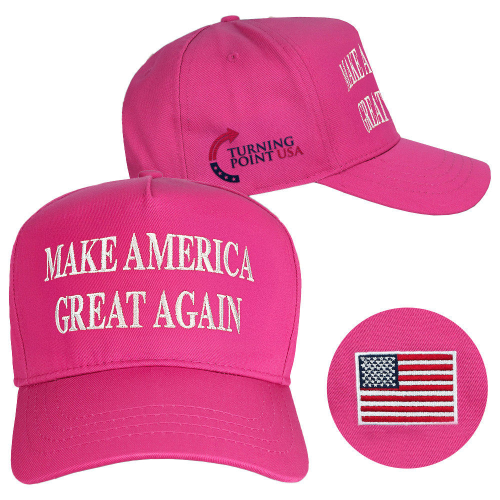 Turning Point USA Hat Charlie Kirk Hat Embroidered Make America Great Again Hat Pink MAGA Gifts Turning Point USA Hat Charlie Kirk Hat Embroidered Make America Great Again Hat Pink MAGA Gifts