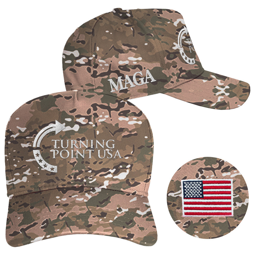 Turning Point USA Hat Charlie Kirk Hat Make America Great Again Hat Camo Embroidered Turning Point USA Hat Charlie Kirk Hat Make America Great Again Hat Camo Embroidered
