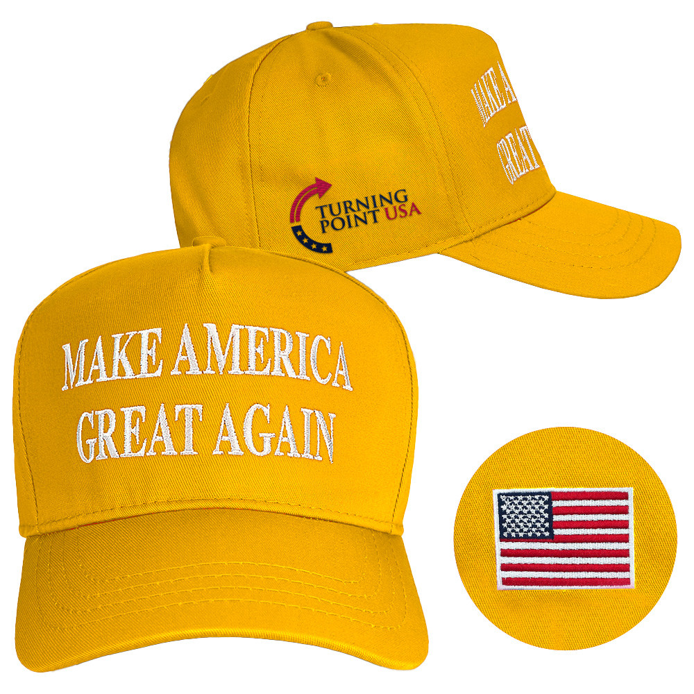 Turning Point USA Hat Charlie Kirk Hat Make America Great Again Hat Gold Embroidered Dad Gifts Turning Point USA Hat Charlie Kirk Hat Make America Great Again Hat Gold Embroidered Dad Gifts
