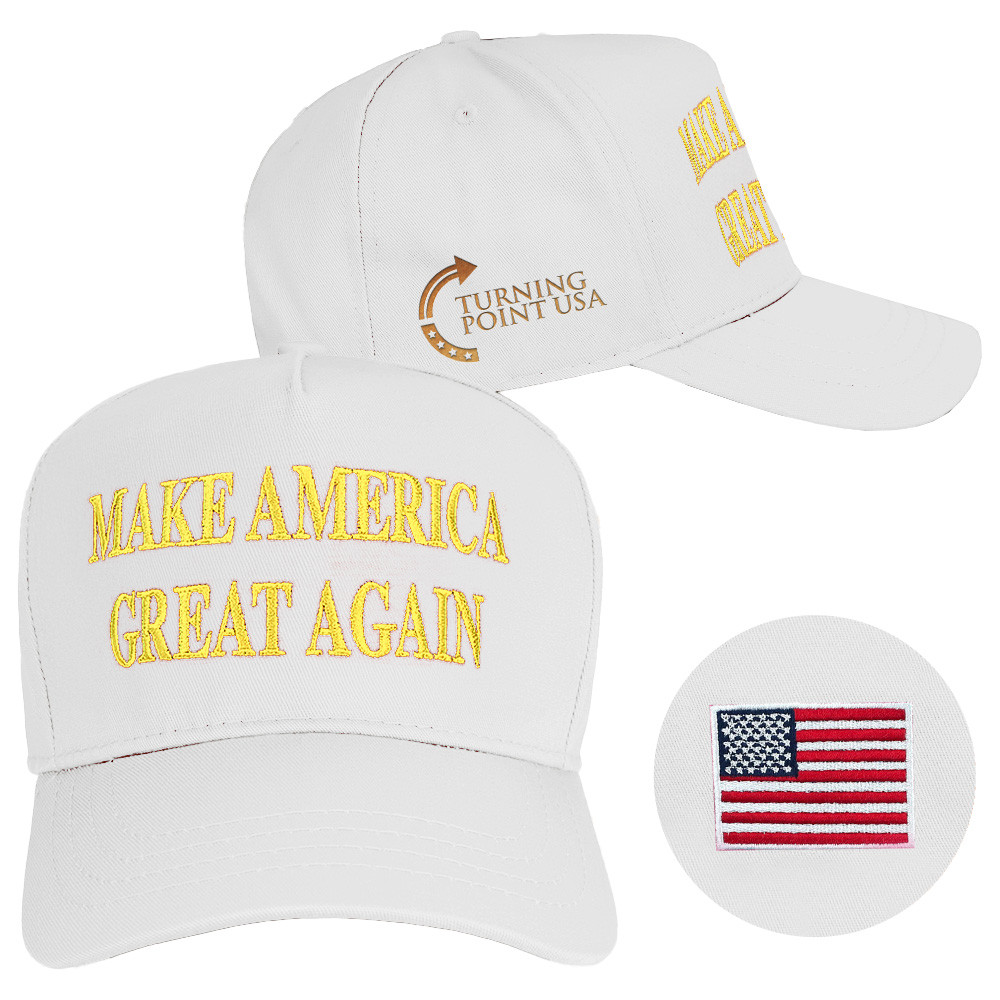 Turning Point USA Hat Charlie Kirk Hat Make America Great Again Hat White Embroidered MAGA Gifts Turning Point USA Hat Charlie Kirk Hat Make America Great Again Hat White Embroidered MAGA Gifts