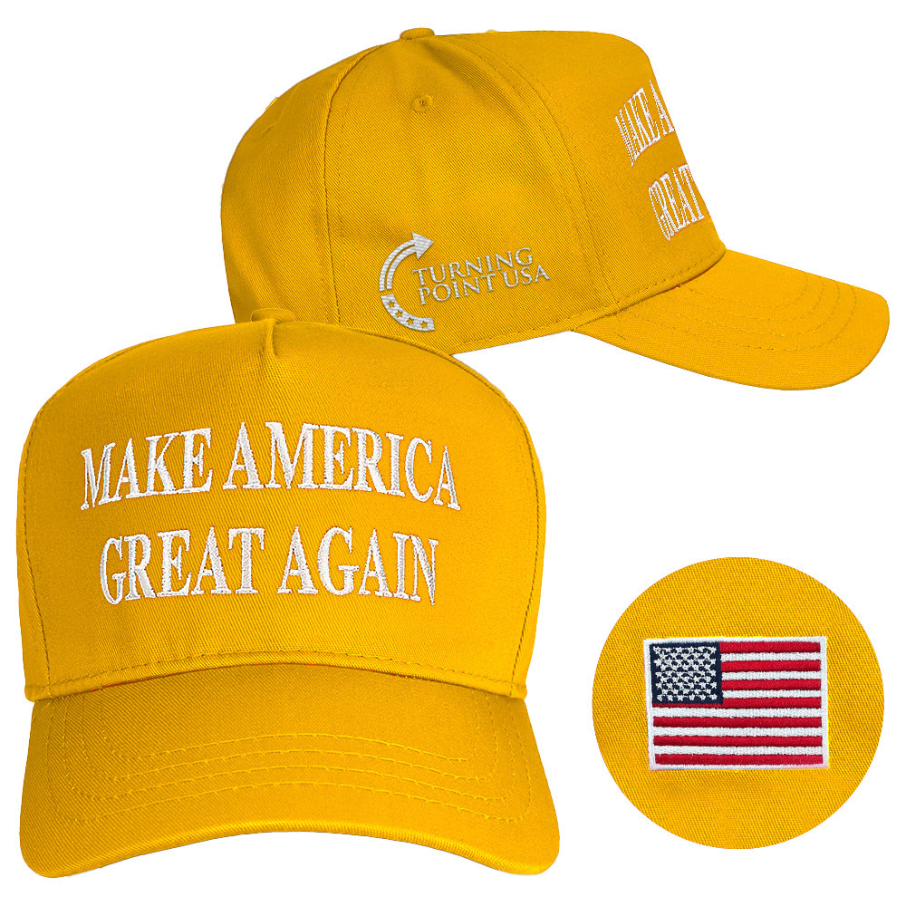 Turning Point USA Hat Embroidered Charlie Kirk Hat Make America Great Again Hat Gold Patriot Gift Turning Point USA Hat Embroidered Charlie Kirk Hat Make America Great Again Hat Gold Patriot Gift