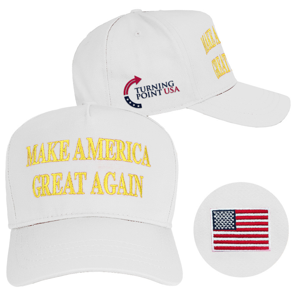Turning Point USA Hat Embroidered Charlie Kirk Hat Make America Great Again Hat White MAGA Merch Turning Point USA Hat Embroidered Charlie Kirk Hat Make America Great Again Hat White MAGA Merch