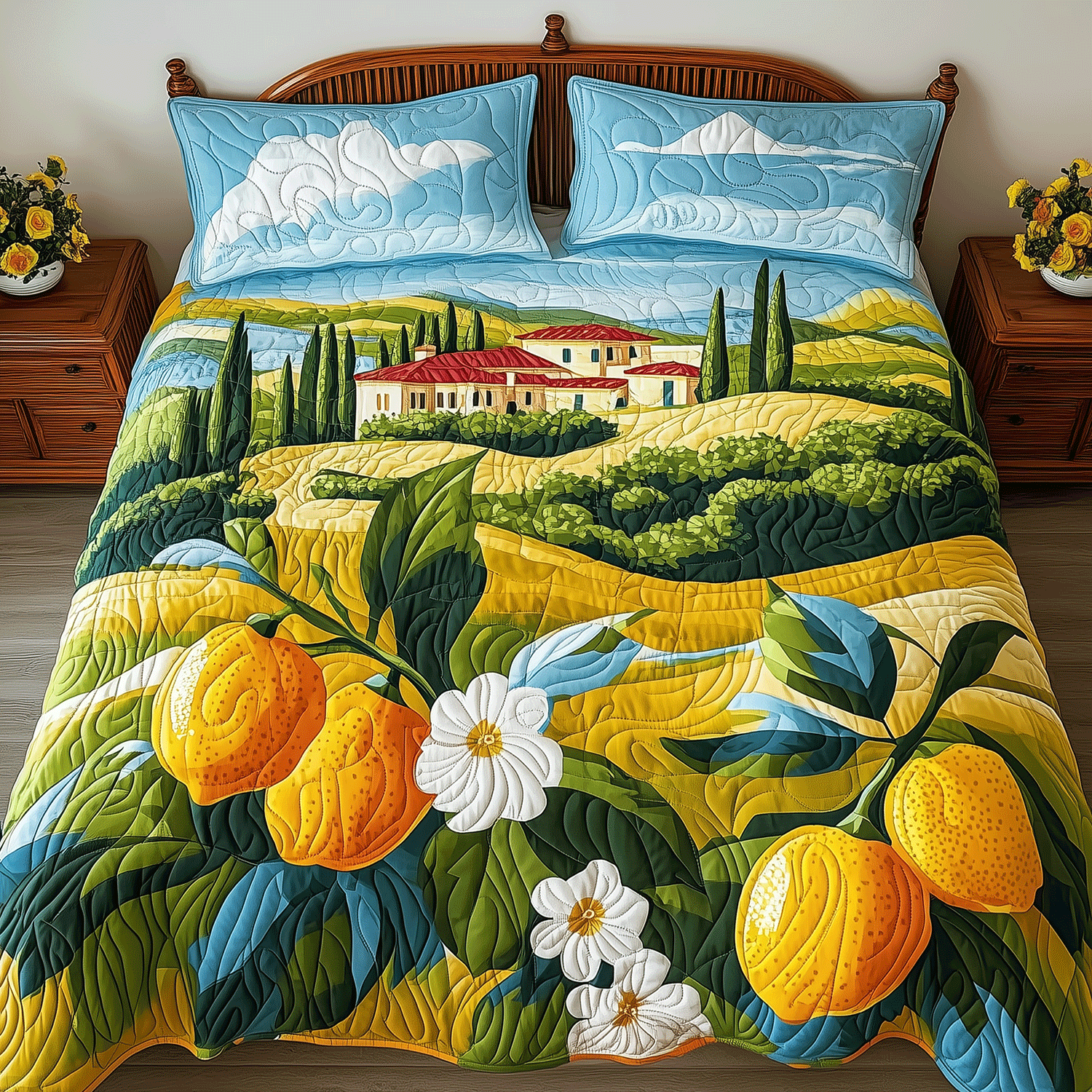 Tuscan Lemon Dream Quilted Bedding Set Duvet Cover Bedspread Brother Gift Guide Tuscan Lemon Dream Quilted Bedding Set Duvet Cover Bedspread Brother Gift Guide