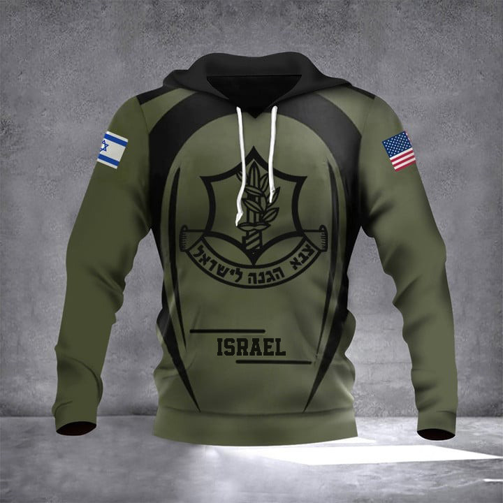 TW Personalized IDF Shirt Israel Defense Forces Shirt USA Stand With Israel T-Shirt Israel Merch