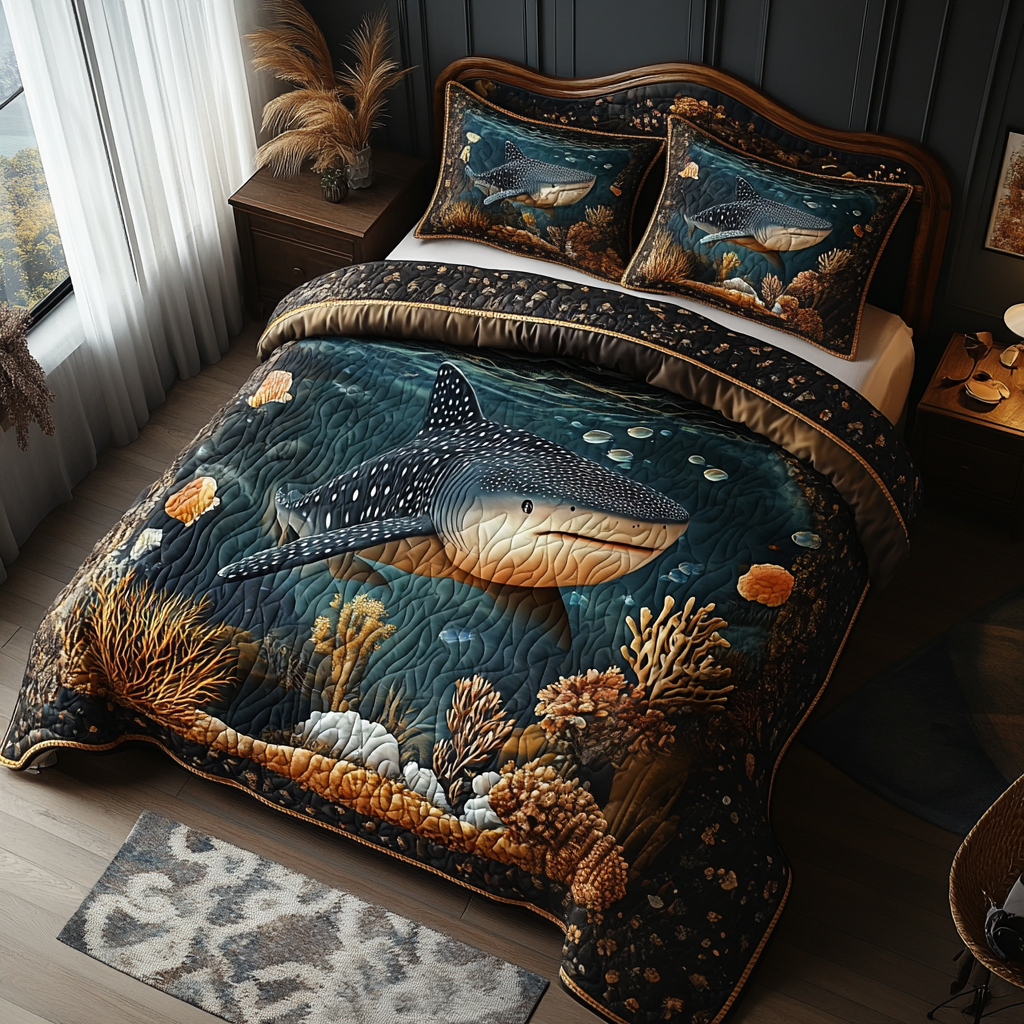 Twilight Current Quilted Bedding Set Duvet Cover Bedspreads Whale Lovers Gifts For Him Twilight Current Quilted Bedding Set Duvet Cover Bedspreads Whale Lovers Gifts For Him
