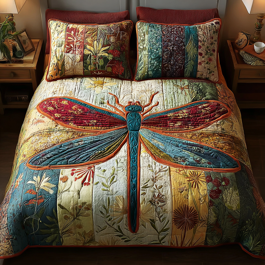 Twilight Drift Quilted Bedding Set Duvet Cover Bed Sheet Set Great Dragonfly Lover Gift Ideas Twilight Drift Quilted Bedding Set Duvet Cover Bed Sheet Set Great Dragonfly Lover Gift Ideas