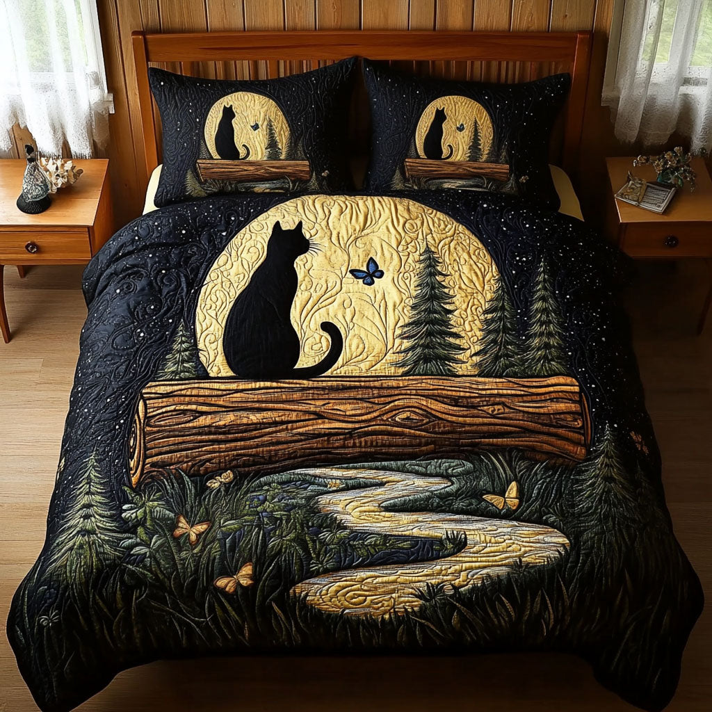 Twilight Stalker Quilted Bedding Set Duvet Cover Bedspreads Cat Lover Gifts Twilight Stalker Quilted Bedding Set Duvet Cover Bedspreads Cat Lover Gifts