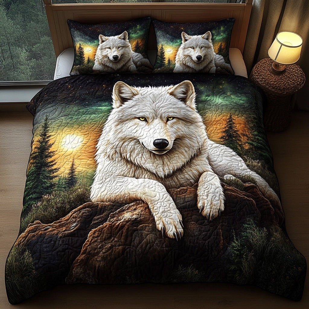 Twilight Wolf Quilted Bedding Set Duvet Cover Bed Sheet Set Gifts For People Who Love Wolves Twilight Wolf Quilted Bedding Set Duvet Cover Bed Sheet Set Gifts For People Who Love Wolves