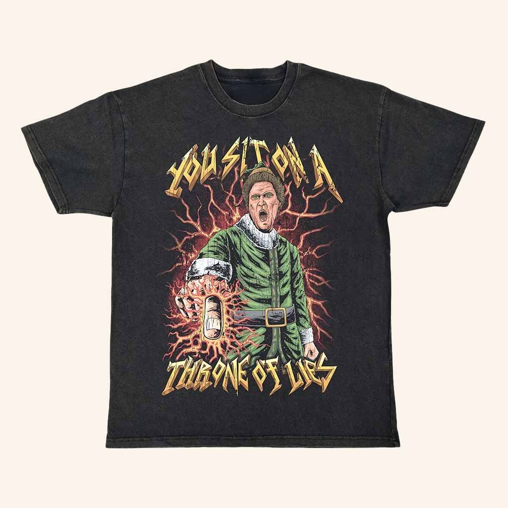 Uncle Reco Merch You Sit On A Throne Of Lies T-Shirt Christmas Gifts For Him Uncle Reco Merch You Sit On A Throne Of Lies T-Shirt Christmas Gifts For Him