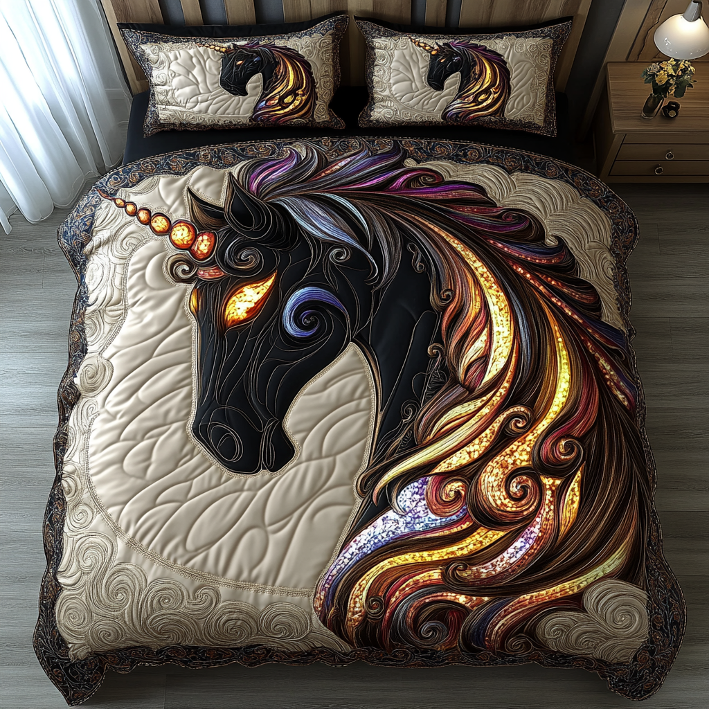 Unicorn Dream Quilted Bedding Set Duvet Cover Bed Sheet Set Unicorn Birthday Gifts Unicorn Dream Quilted Bedding Set Duvet Cover Bed Sheet Set Unicorn Birthday Gifts