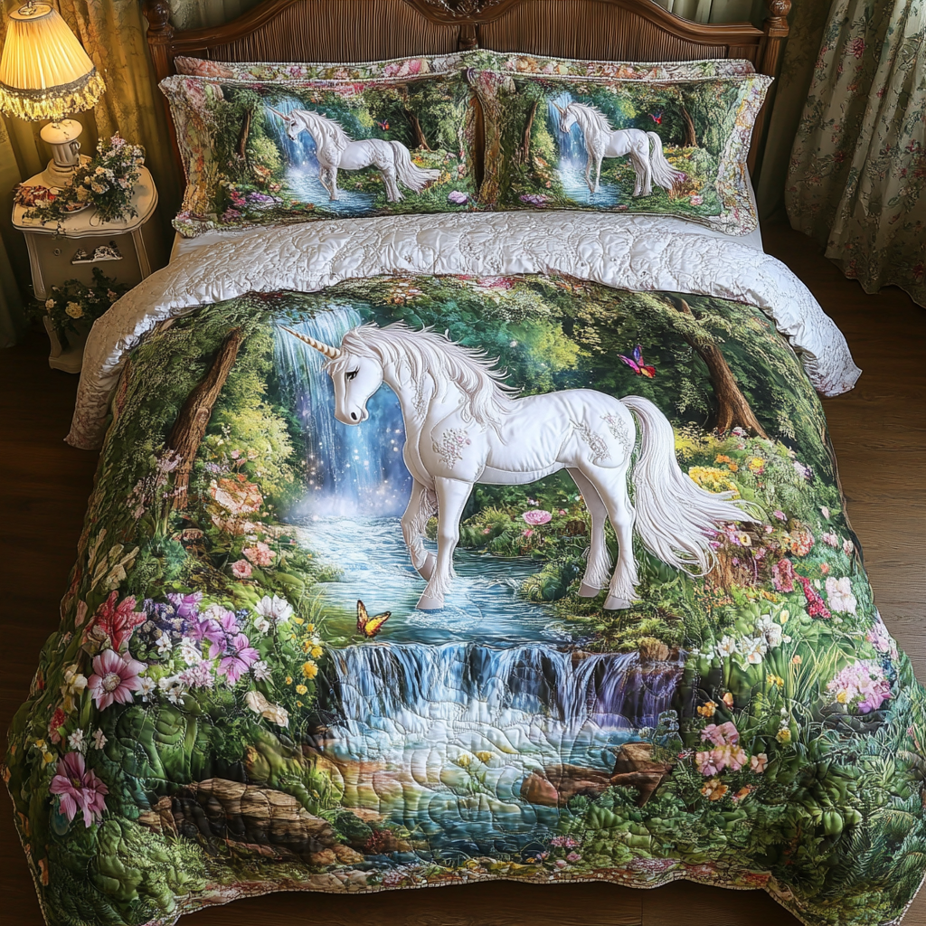 Unicorn Wishes Quilted Bedding Set Duvet Cover Bed Sheet Set Unicorn Gifts For Her Unicorn Wishes Quilted Bedding Set Duvet Cover Bed Sheet Set Unicorn Gifts For Her