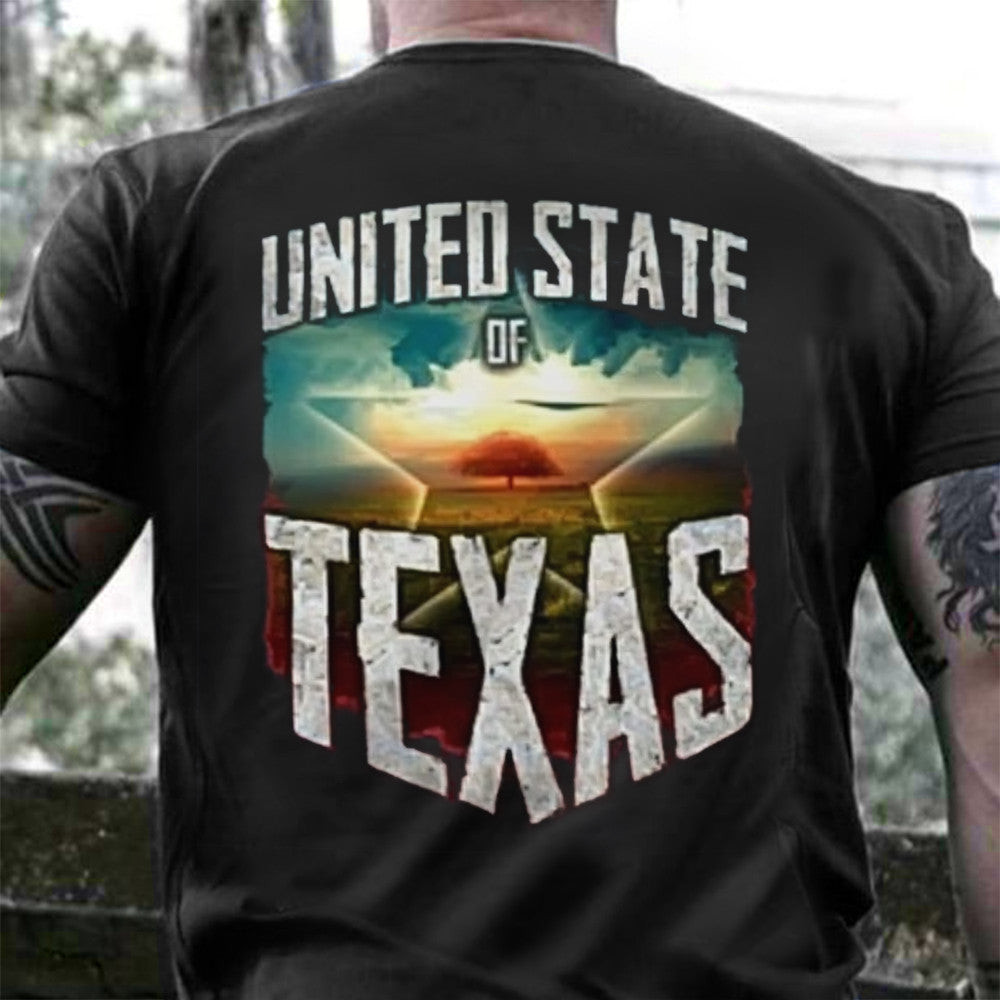 United State Of Texas T-Shirt Patriotic American Shirt Gifts For Men Friends United State Of Texas T-Shirt Patriotic American Shirt Gifts For Men Friends