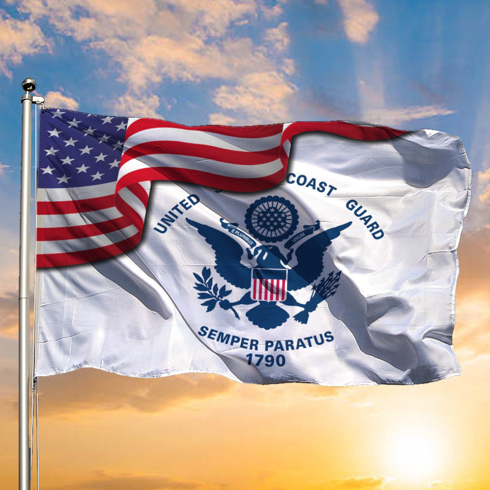 United States Coast Guard American Flag Coast Guard Military Patriotic Outdoor Decor United States Coast Guard American Flag Coast Guard Military Patriotic Outdoor Decor