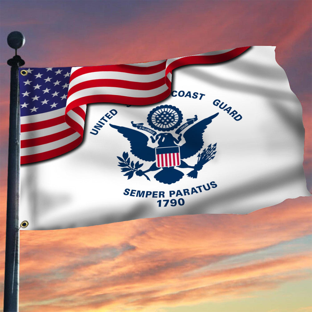 United States Coast Guard American Flag Coast Guard Military Patriotic Outdoor Decor United States Coast Guard American Flag Coast Guard Military Patriotic Outdoor Decor