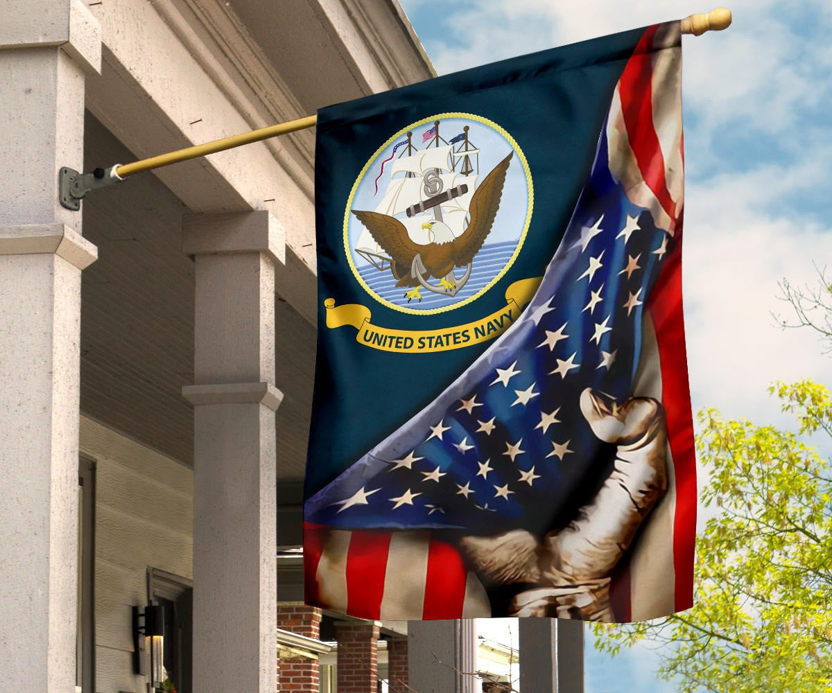 United States Navy Flag Inside American Flag Proud USN Patriotic Decorations For Outside United States Navy Flag Inside American Flag Proud USN Patriotic Decorations For Outside