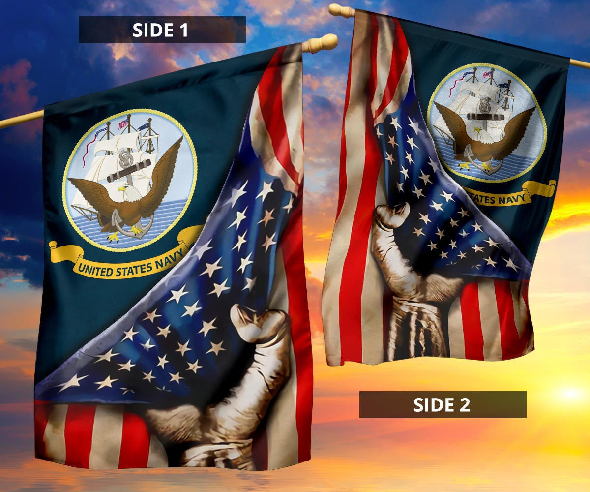 United States Navy Flag Inside American Flag Proud USN Patriotic Decorations For Outside United States Navy Flag Inside American Flag Proud USN Patriotic Decorations For Outside