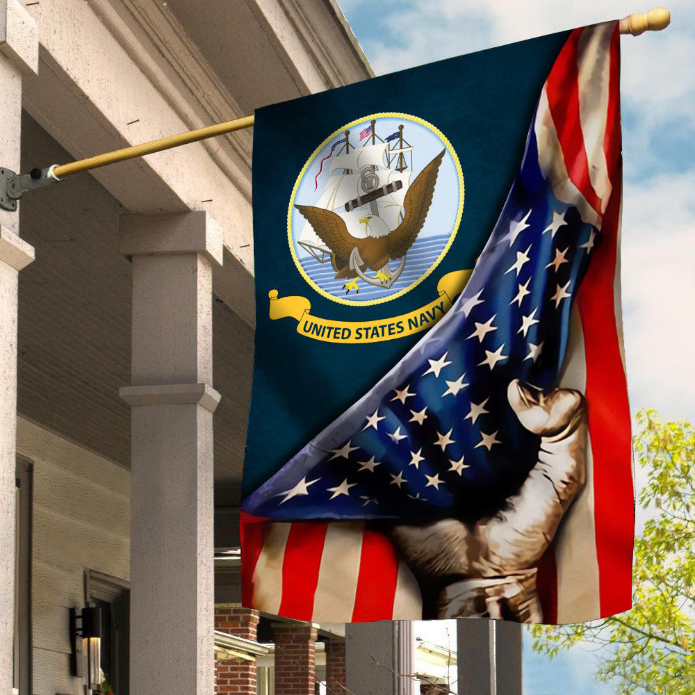 United States Navy Flag Inside American Flag Proud USN Patriotic Decorations For Outside United States Navy Flag Inside American Flag Proud USN Patriotic Decorations For Outside