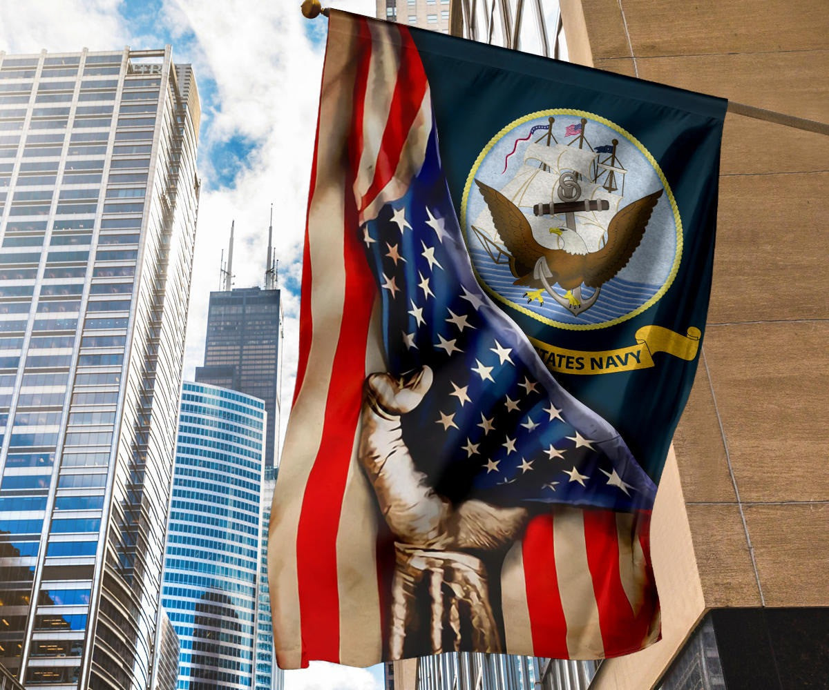 United States Navy Flag Inside American Flag Proud USN Patriotic Decorations For Outside United States Navy Flag Inside American Flag Proud USN Patriotic Decorations For Outside