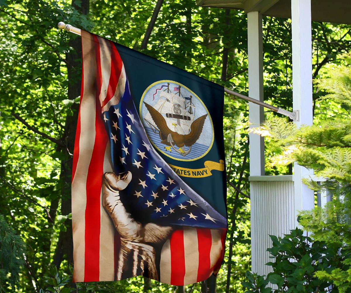 United States Navy Flag Inside American Flag Proud USN Patriotic Decorations For Outside United States Navy Flag Inside American Flag Proud USN Patriotic Decorations For Outside