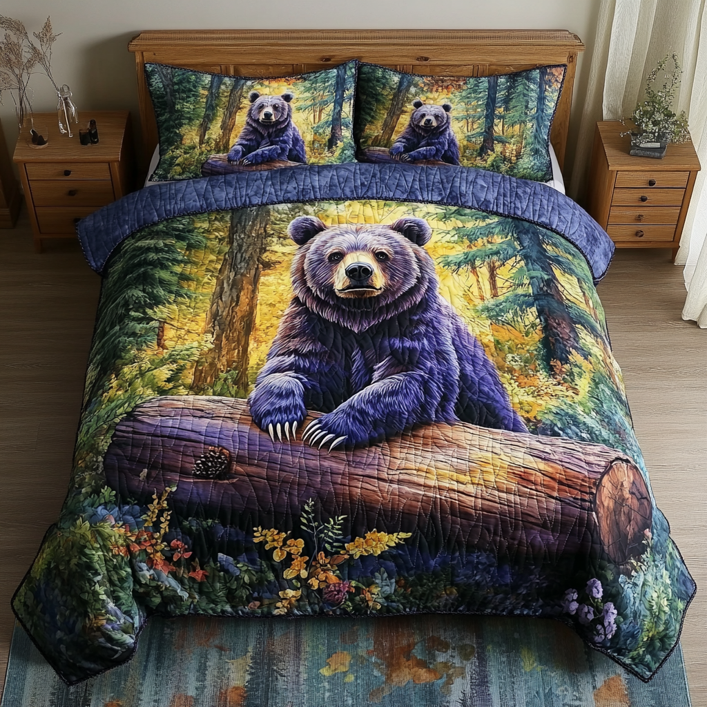 Untamed Beauty Quilted Bedding Set Duvet Cover Bed Sheet Set Bear Gifts For Mom Untamed Beauty Quilted Bedding Set Duvet Cover Bed Sheet Set Bear Gifts For Mom