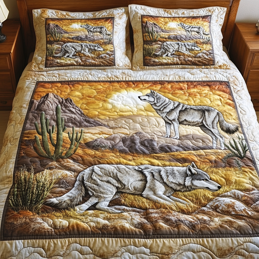 Untamed Path Quilted Bedding Set Duvet Cover Bedspread Best Gifts For Wolf Lovers Untamed Path Quilted Bedding Set Duvet Cover Bedspread Best Gifts For Wolf Lovers