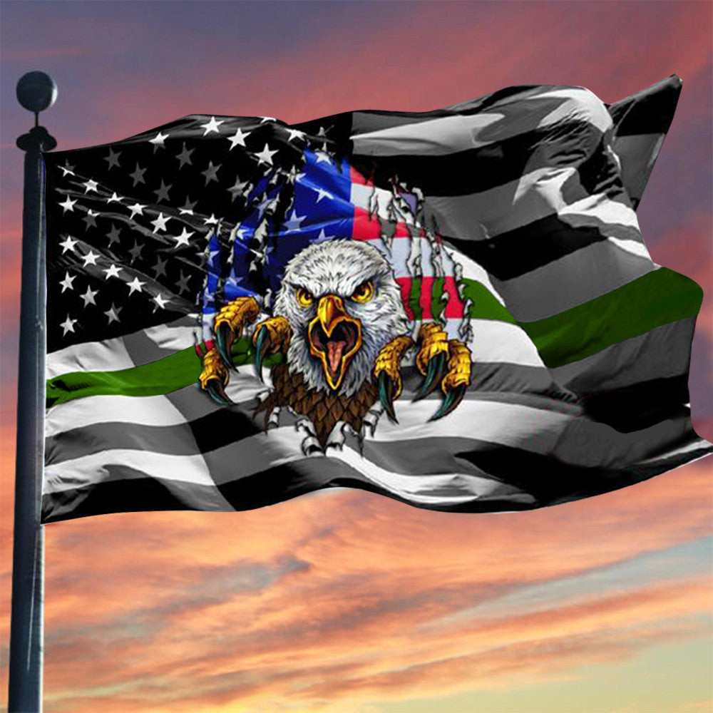 US Eagle Thin Green Line Flag Pride Military Patriotic Flag Home Decor US Eagle Thin Green Line Flag Pride Military Patriotic Flag Home Decor