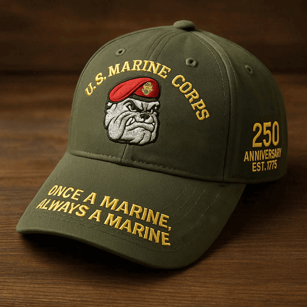 US Marine Corps 250th Anniversary Hat Once A Marine Always A Marine Hat Gifts For Dad US Marine Corps 250th Anniversary Hat Once A Marine Always A Marine Hat Gifts For Dad